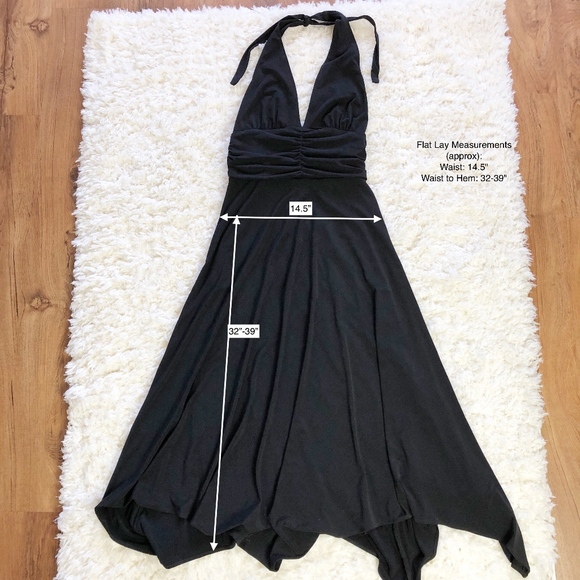 Robbie Bee Halter Maxi Dress Slinky Sharkbite, 12 - Picture 5 of 5